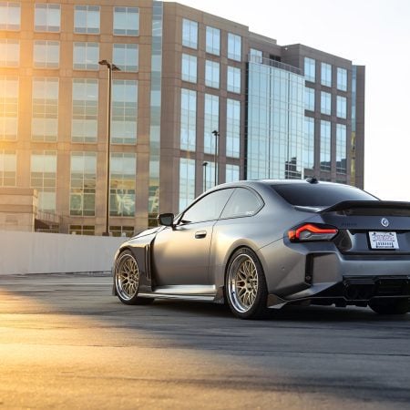 Frozen Gray Widebody BMW G87 M2 With MV Forged Wheels and Vorsteiner Aero