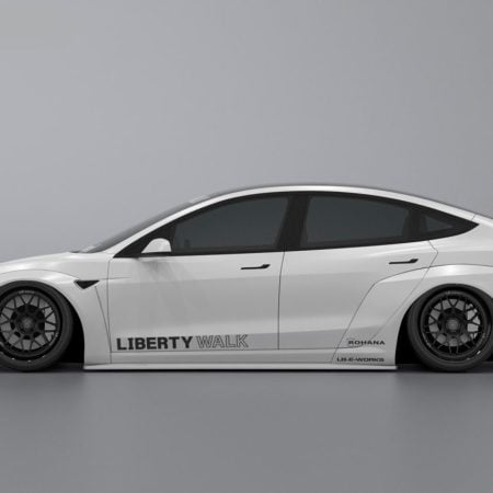 Liberty Walk LB-E-WORKS Side Diffusers for Tesla Model 3 (2024+ facelift)