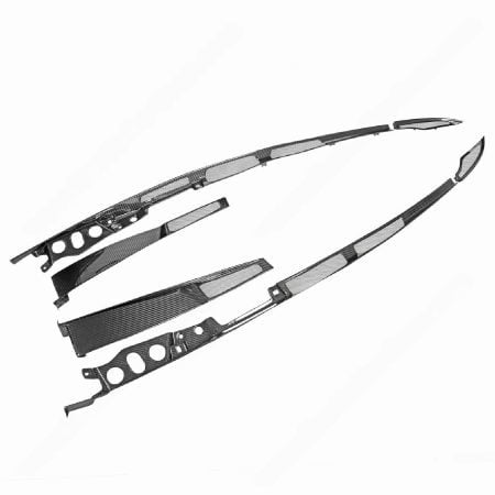 Exotic Car Gear Carbon Engine Lid Vents & Air Bridges for P14 / P26 McLaren 720S and 765LT (coupe) [ECG-MCL-720ELV]